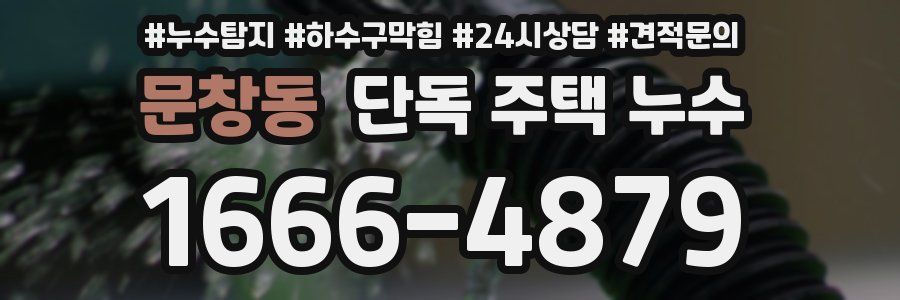 문창동 단독 주택 누수