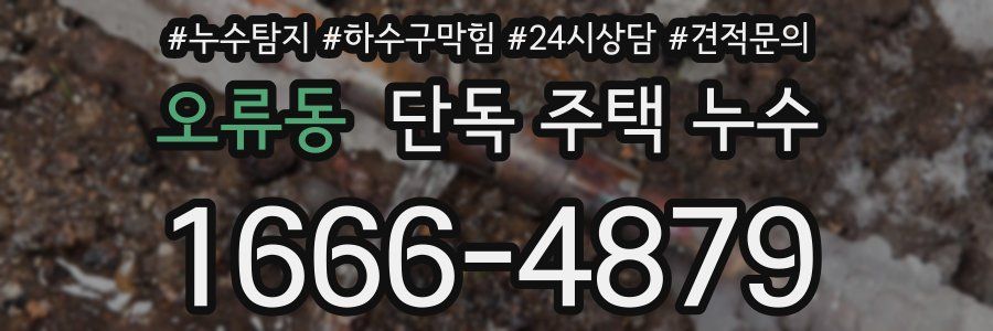 오류동 단독 주택 누수