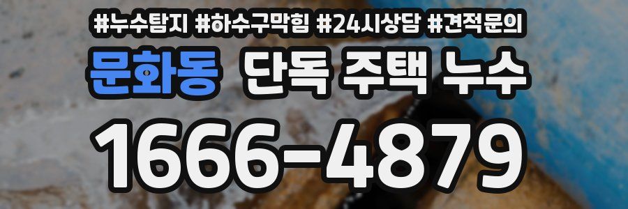 문화동 단독 주택 누수