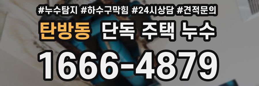 탄방동 단독 주택 누수