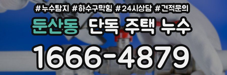 둔산동 단독 주택 누수