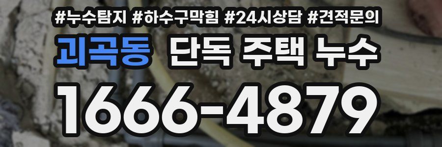 괴곡동 단독 주택 누수