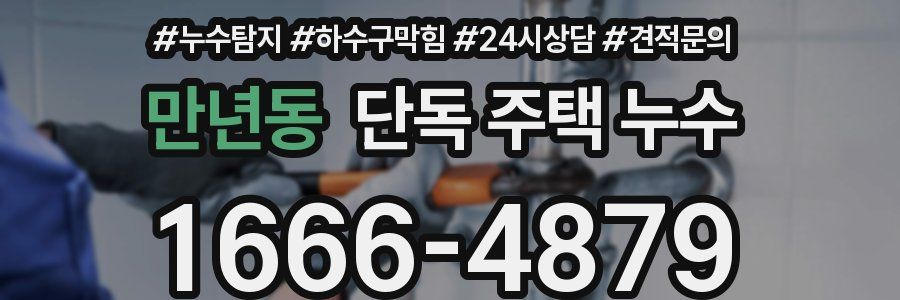 만년동 단독 주택 누수