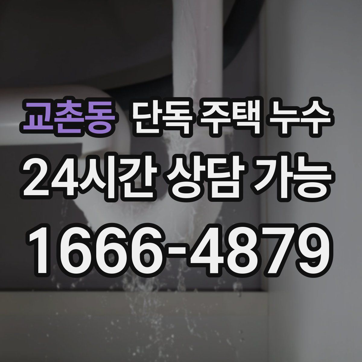 교촌동 단독 주택 누수