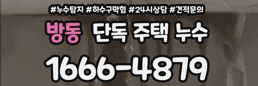 방동 단독 주택 누수