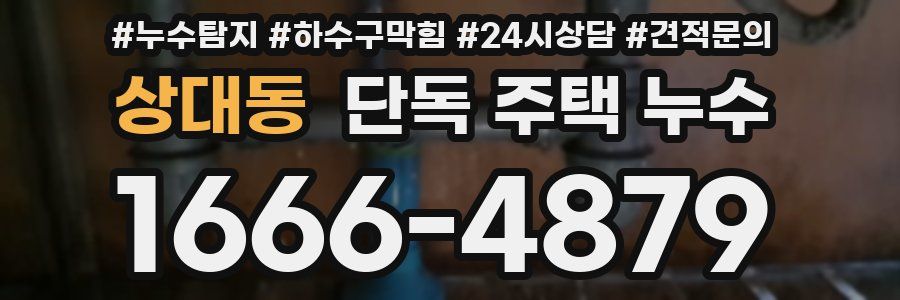 상대동 단독 주택 누수