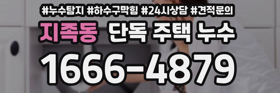 지족동 단독 주택 누수