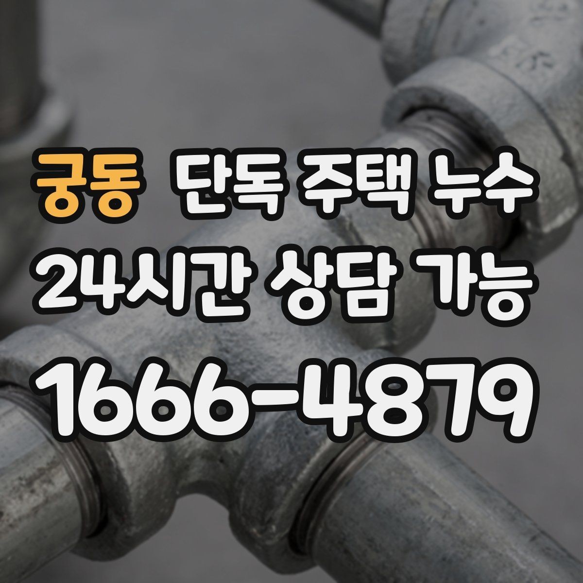 궁동 단독 주택 누수 외벽 타공 부위에서 새는 경우