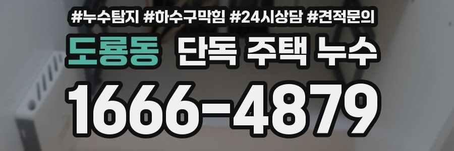 도룡동 단독 주택 누수