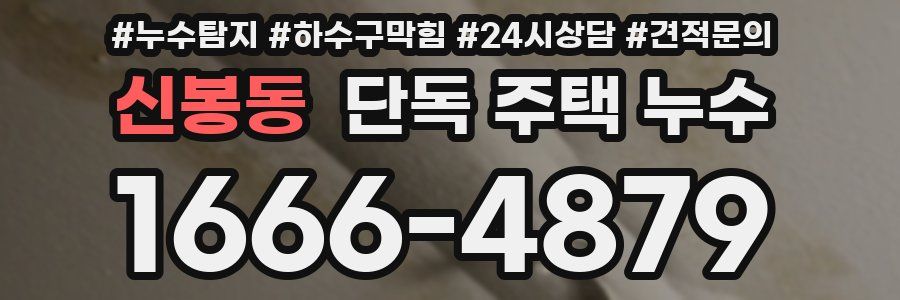 신봉동 단독 주택 누수