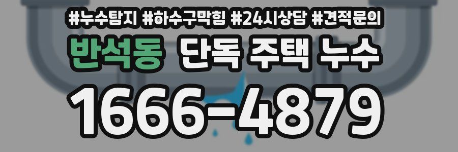 반석동 단독 주택 누수