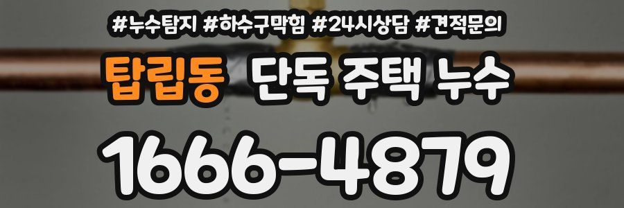 탑립동 단독 주택 누수