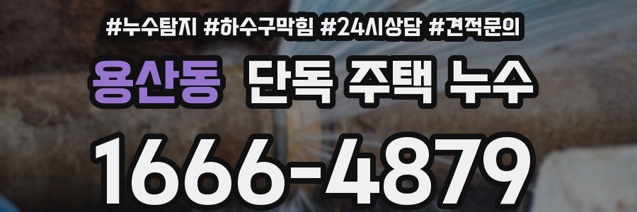 용산동 단독 주택 누수