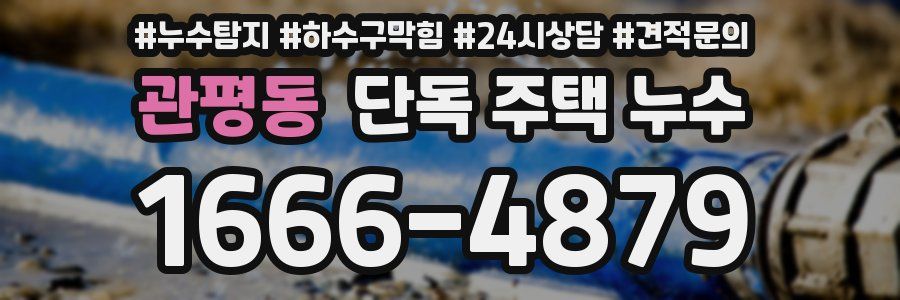 관평동 단독 주택 누수