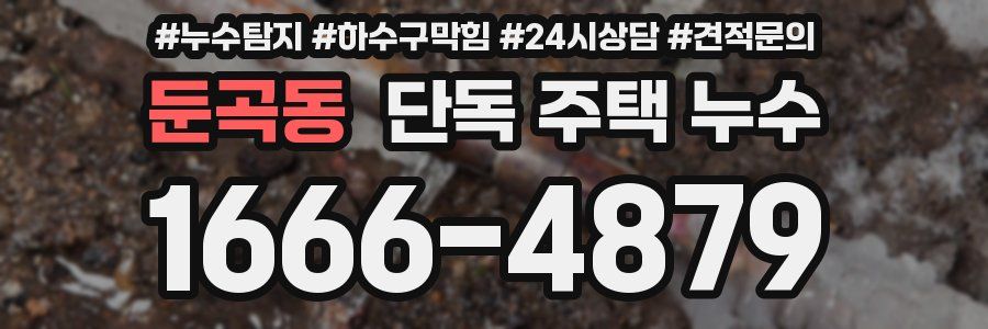 둔곡동 단독 주택 누수