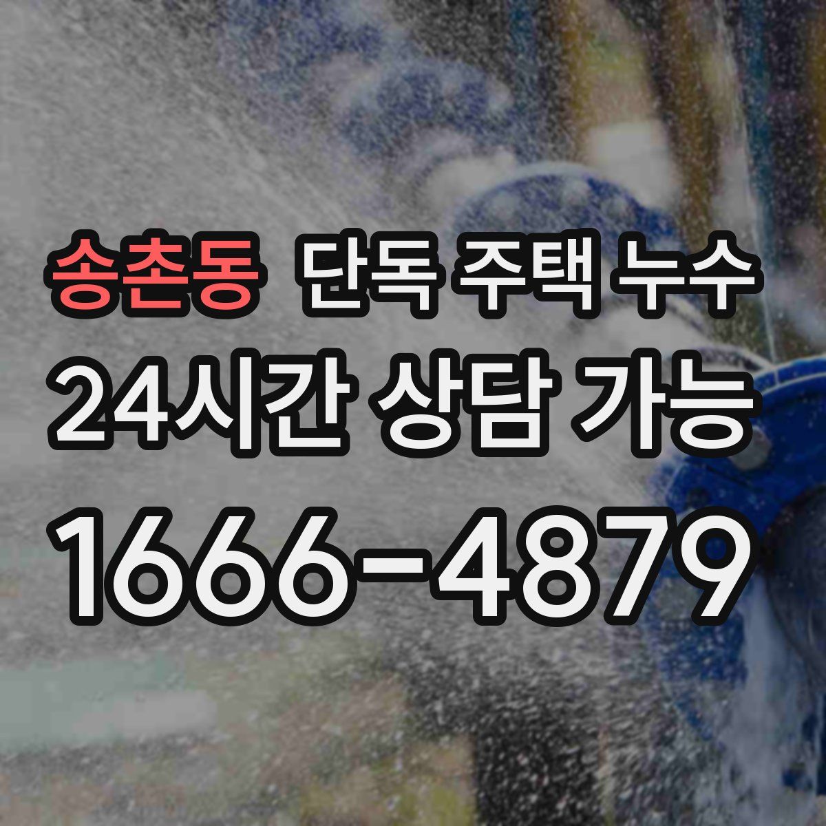 송촌동 단독 주택 누수