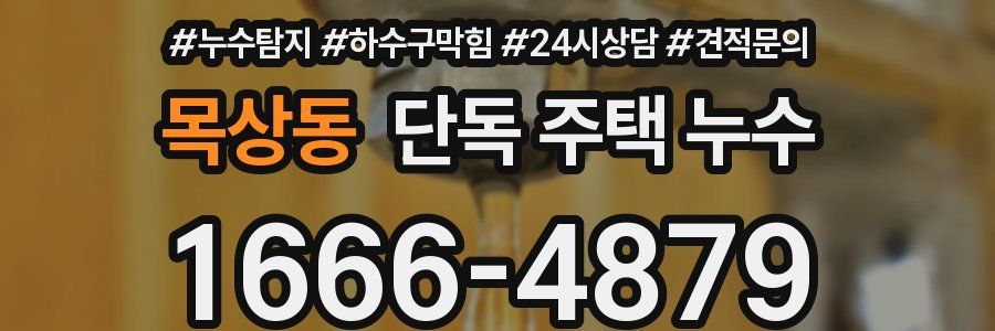 목상동 단독 주택 누수