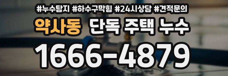 약사동 단독 주택 누수