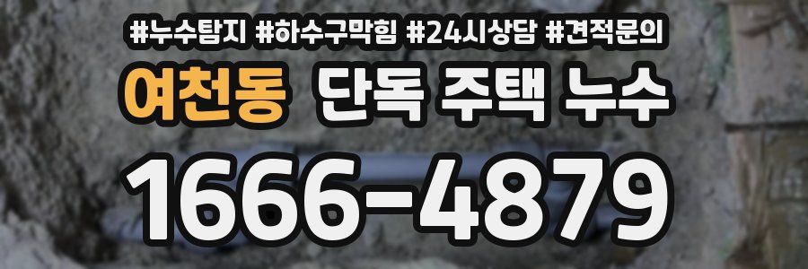여천동 단독 주택 누수