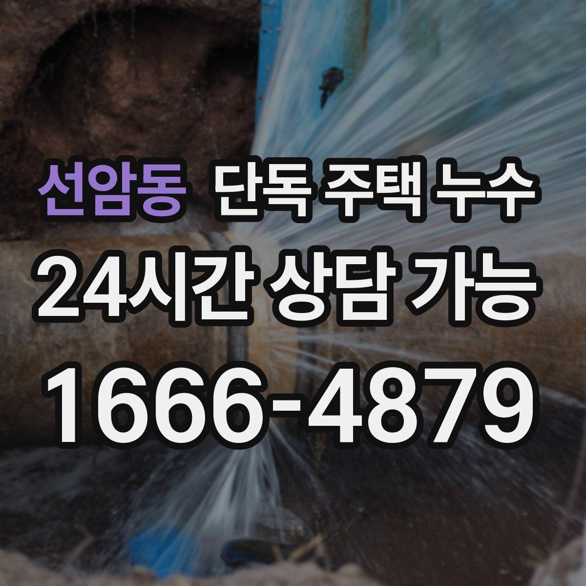 선암동 단독 주택 누수 싱크대 배수 연결부가 느슨해질 때