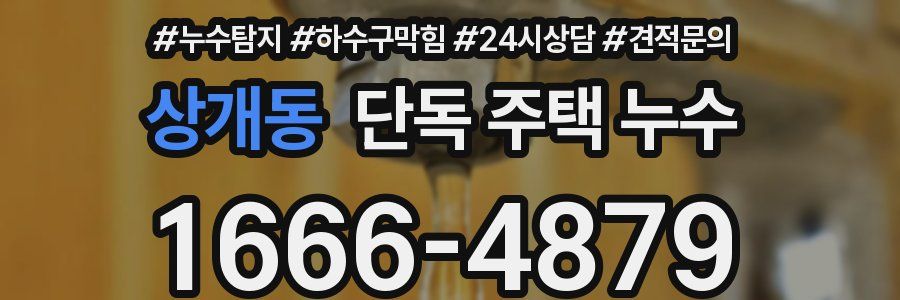 상개동 단독 주택 누수