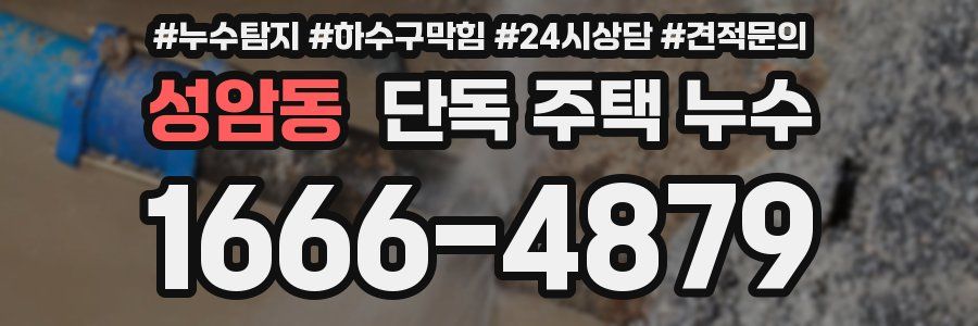 성암동 단독 주택 누수