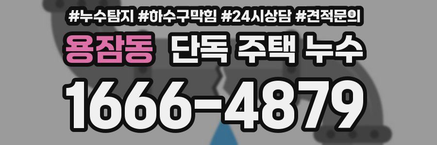 용잠동 단독 주택 누수