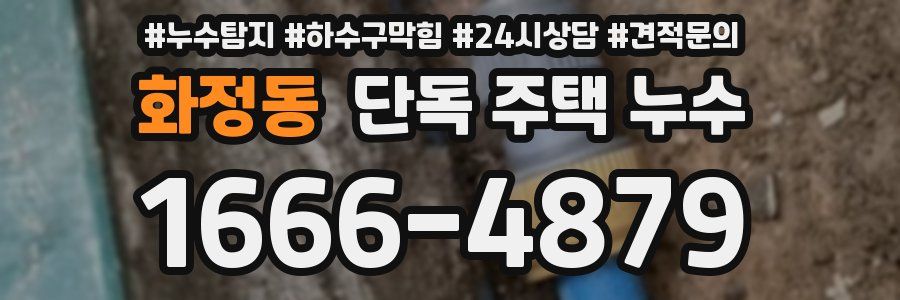 화정동 단독 주택 누수