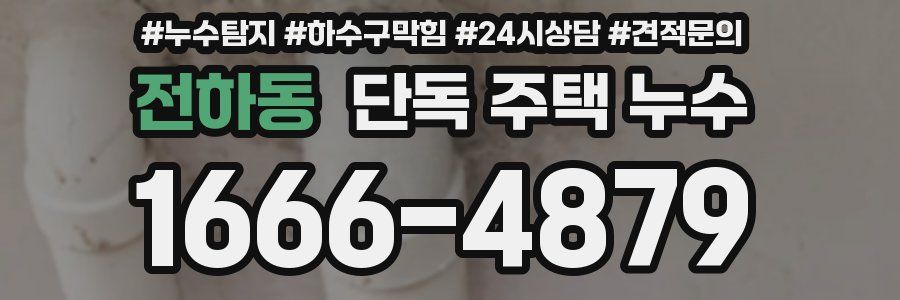 전하동 단독 주택 누수