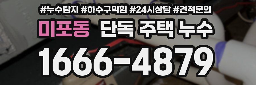 미포동 단독 주택 누수