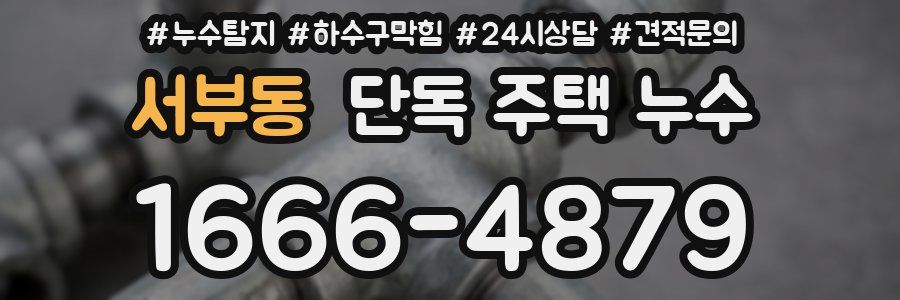 서부동 단독 주택 누수