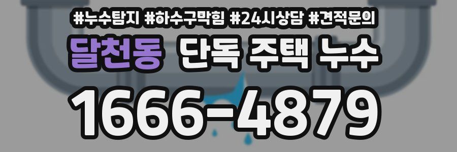 달천동 단독 주택 누수