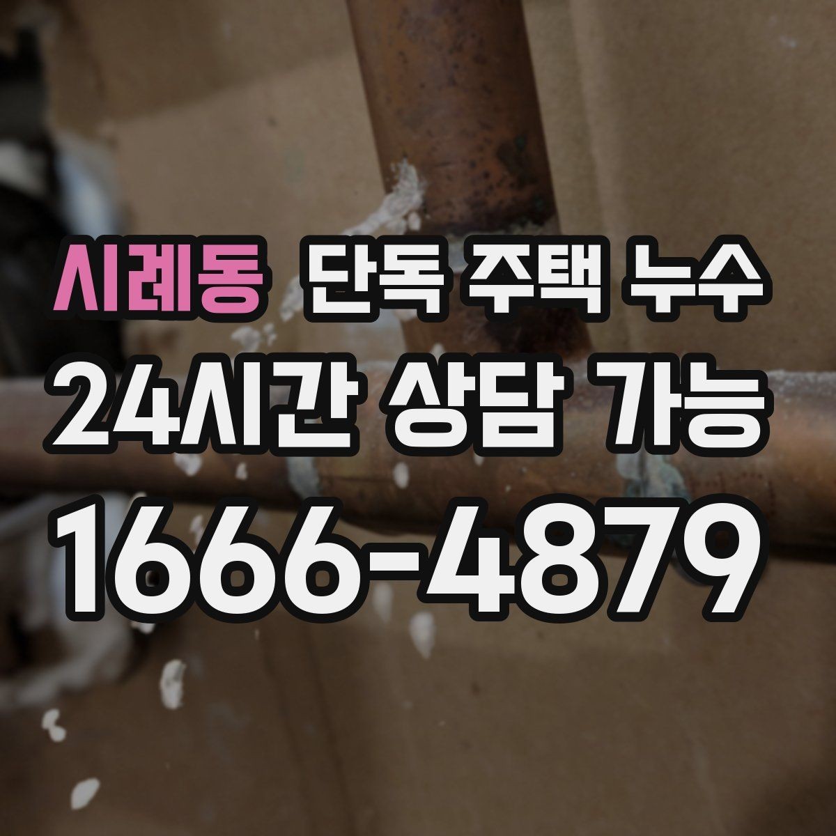 시례동 단독 주택 누수 동파 후 미세 누수가 계속될 때