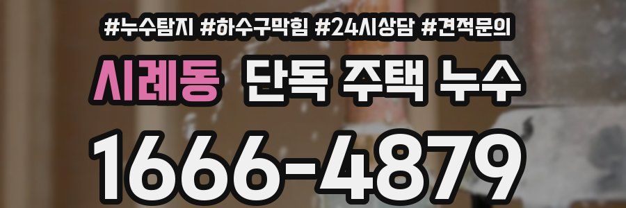 시례동 단독 주택 누수