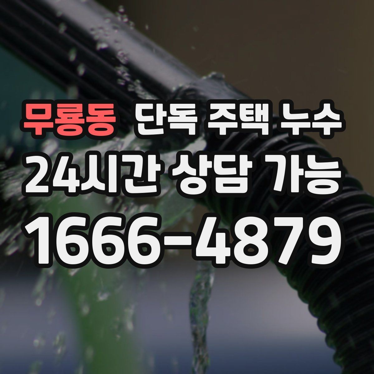 무룡동 단독 주택 누수 욕실 문턱 바깥까지 물이 번질 때 원인