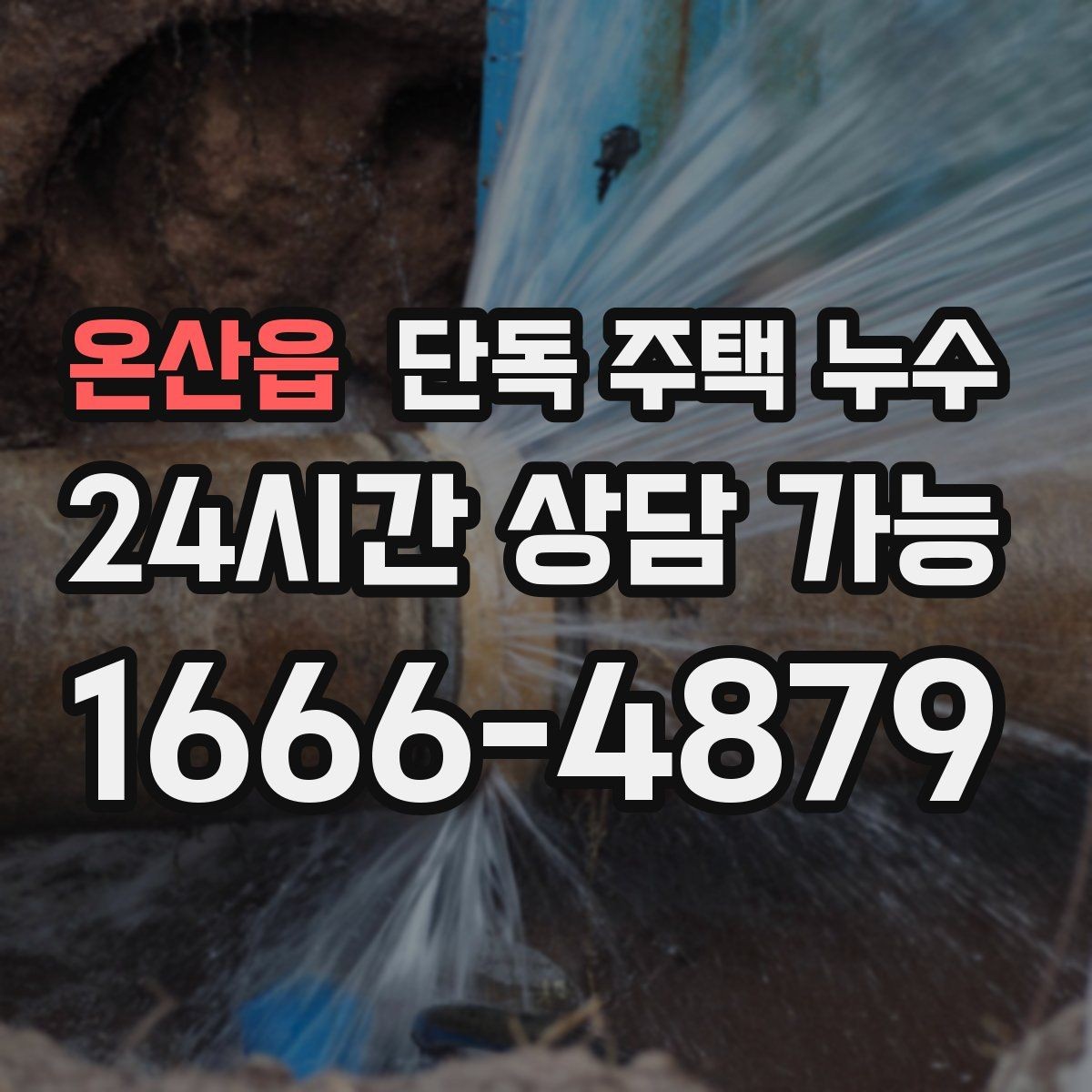 온산읍 단독 주택 누수 에어컨 배관 구멍 주변 누수 가능성