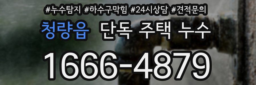 청량읍 단독 주택 누수