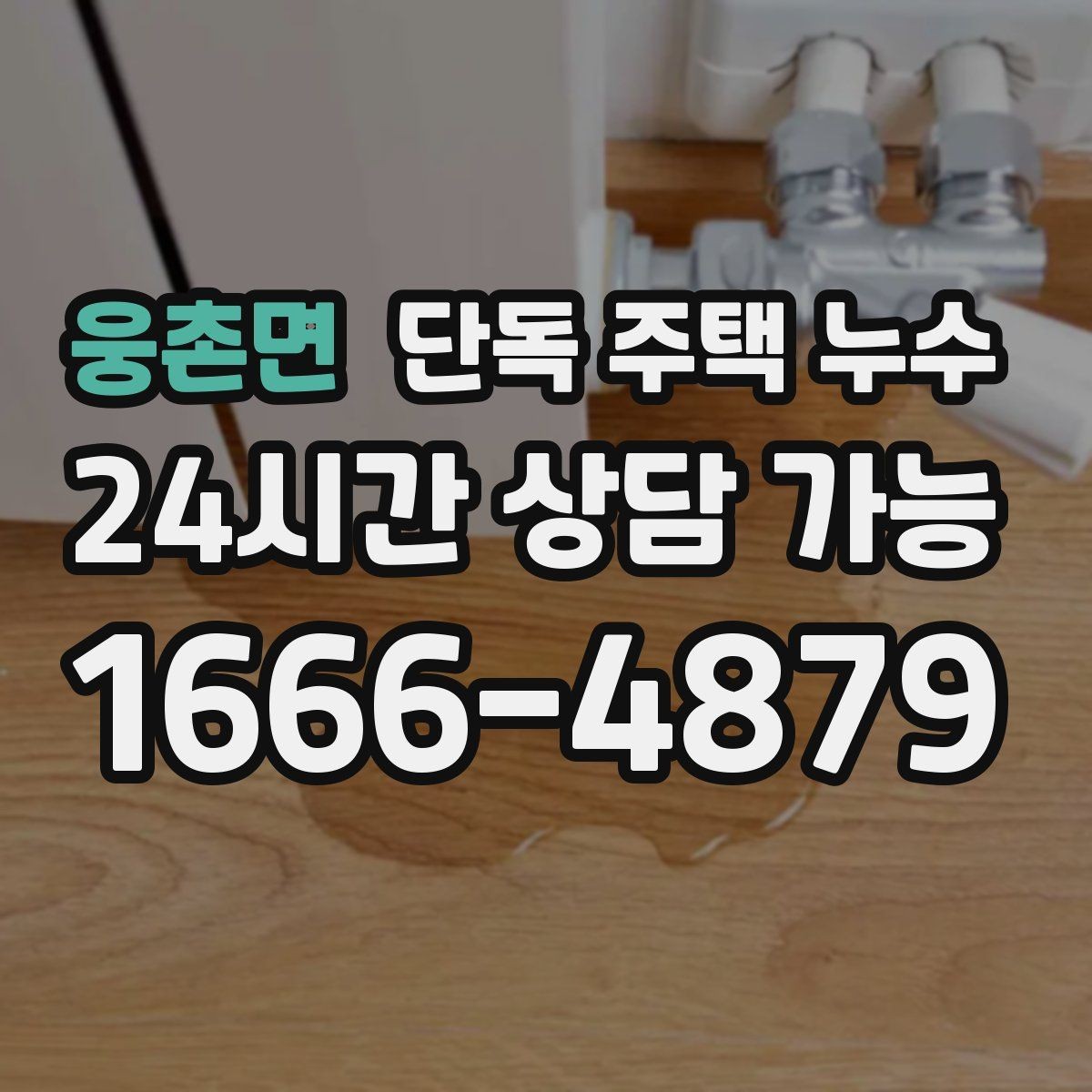 웅촌면 단독 주택 누수 우수관 주변에서 물자국이 생길 때