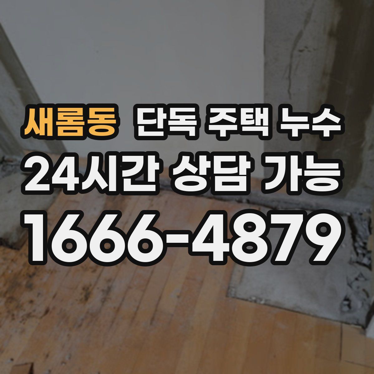 새롬동 단독 주택 누수