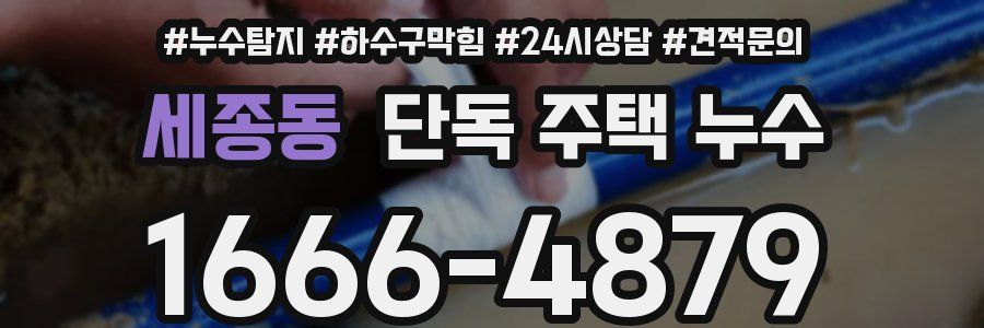 세종동 단독 주택 누수