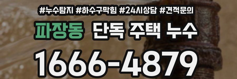 파장동 단독 주택 누수