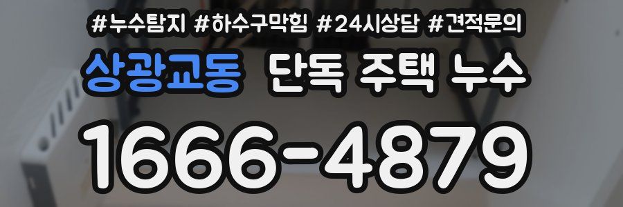 상광교동 단독 주택 누수