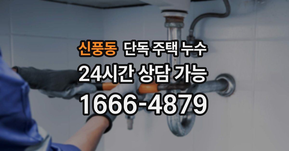 신풍동 단독 주택 누수
