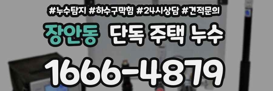 장안동 단독 주택 누수