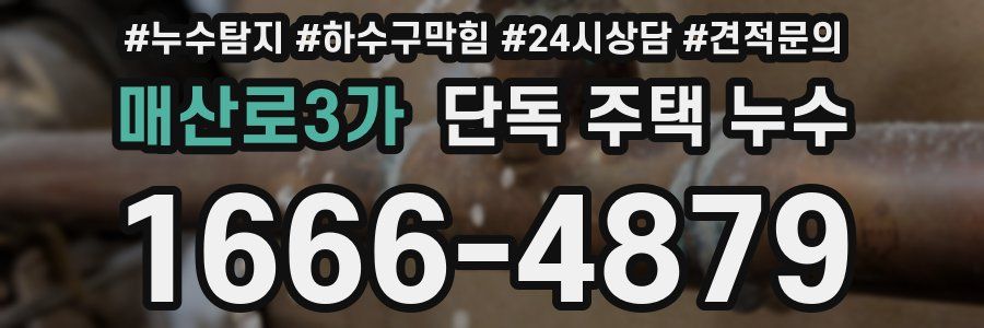 매산로3가 단독 주택 누수