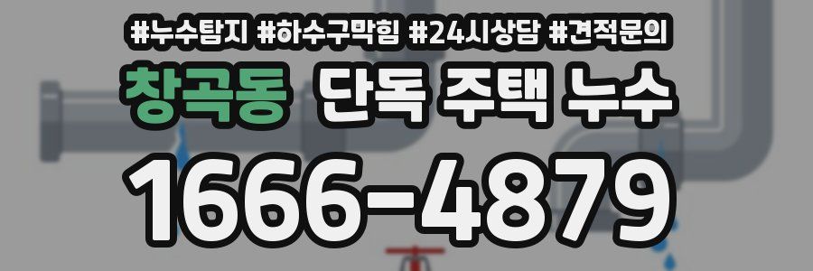 창곡동 단독 주택 누수