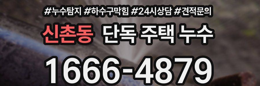 신촌동 단독 주택 누수