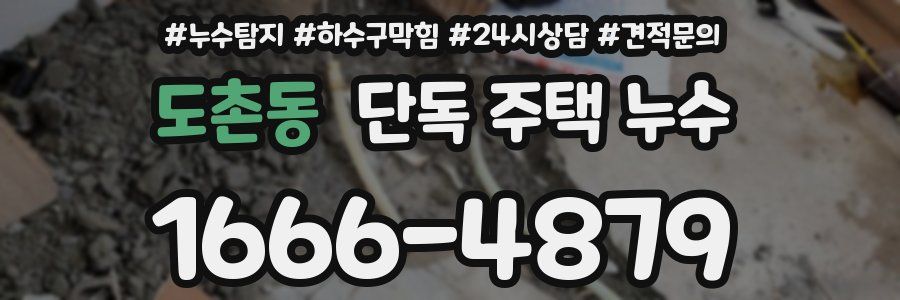 도촌동 단독 주택 누수