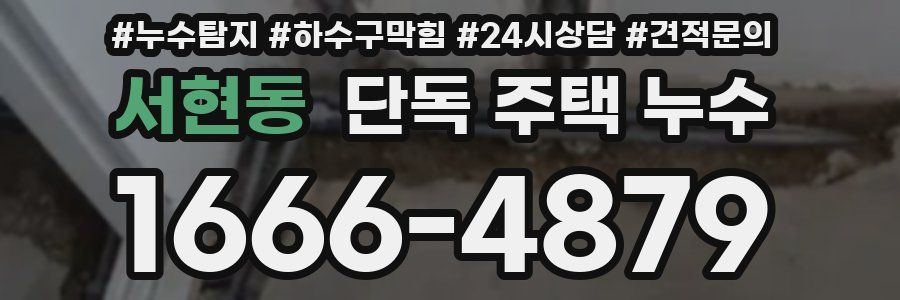 서현동 단독 주택 누수