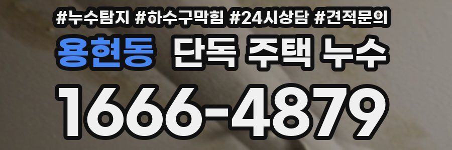 용현동 단독 주택 누수